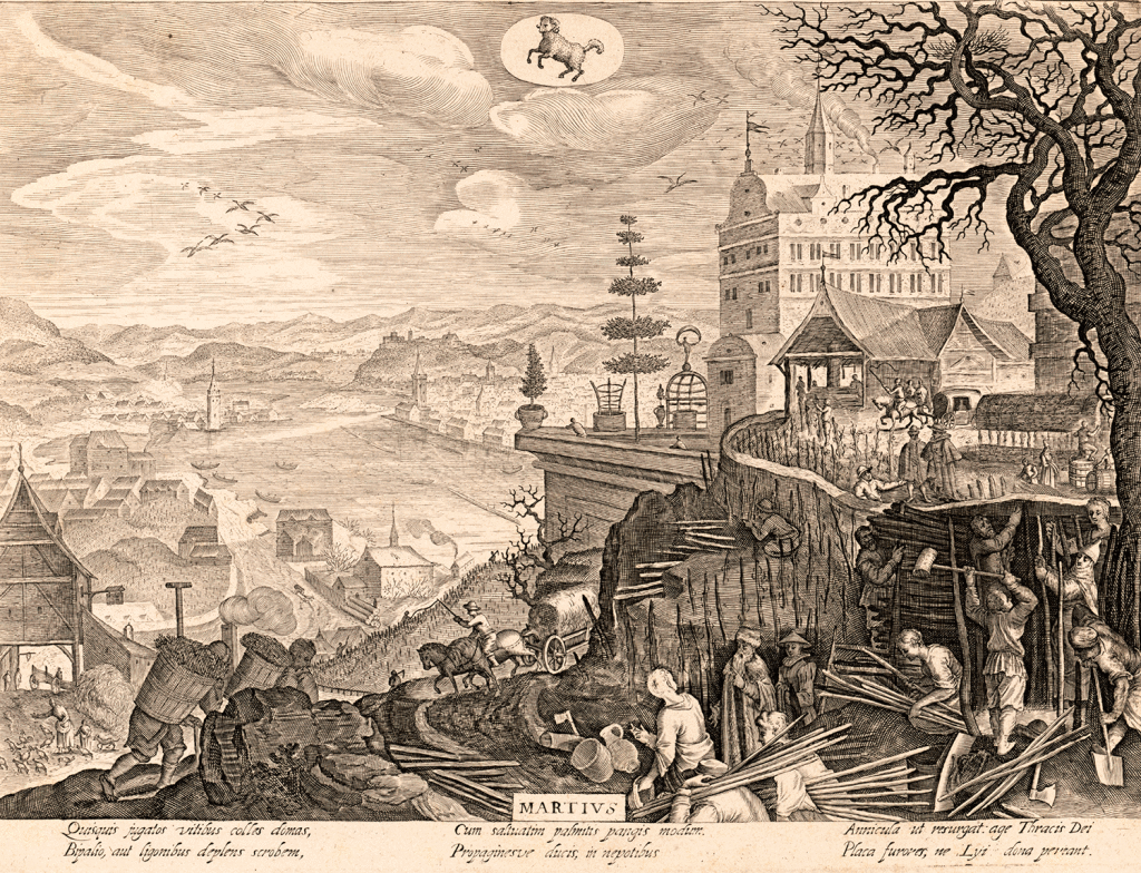 Martius, 1607. Engraver: Ægidius Sadeler. Artist: Pieter Stevens. Location unknown. Library of Congress: 2017650425.