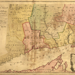 1766 Connecticut. The Connecticut River, Hartford, Farmington, Waterbury, and Woodbury are shown on this early map. Moses Park and William Petty Lansdowne: Plan of the Colony of Connecticut in North America, 1766. Map: Library of Congress: 73691553/ar102200.