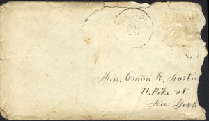 May Envelope addressed to Emma from Walton, New York.