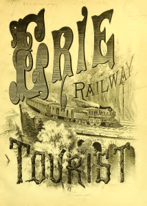 1874 Erie Railway Tourist Cover.