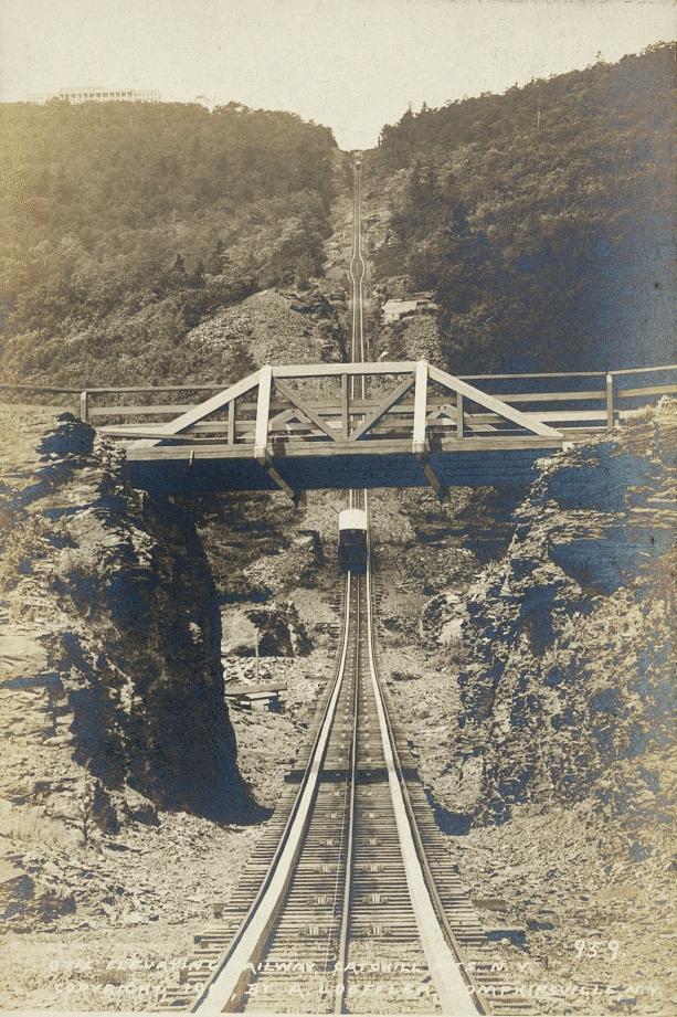 The Otis Elevating Railway, Catskill Mountains, 1905. LOC: 2024690711.
