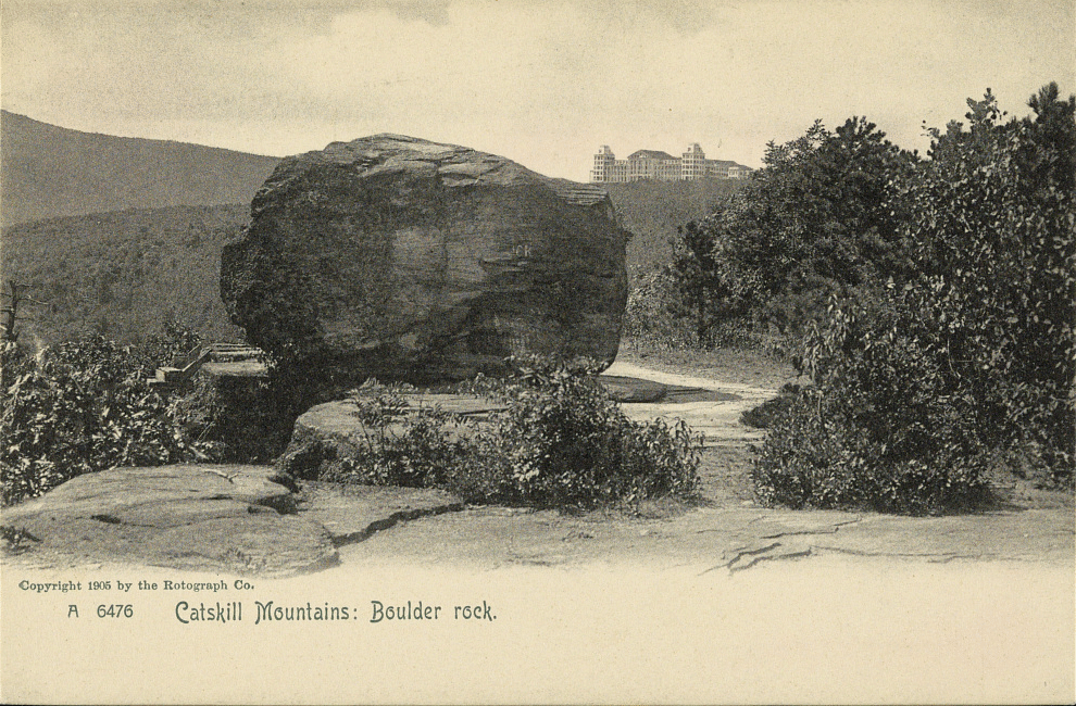 Catskill Mountains: Boulder rock, 1905. LOC: 2025671596.