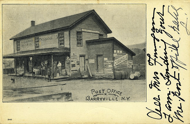 1905 Barryville Post Office.