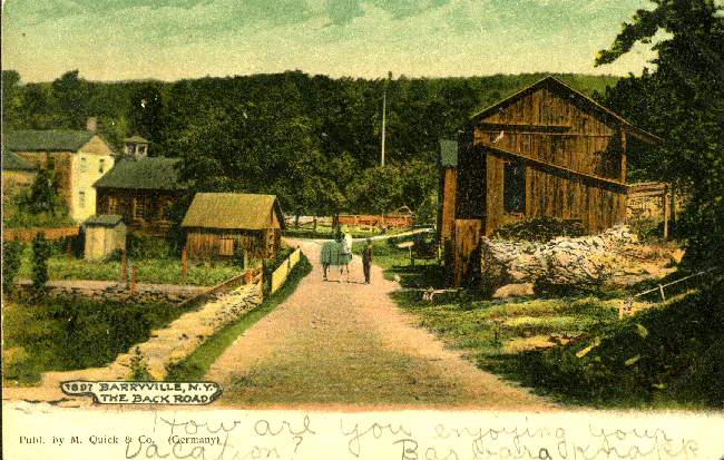 1906Barryville back road. Publ. by M. Quick & Co. (Germany)