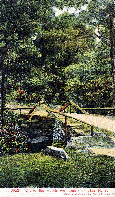 Beaver Brook Bridge, 1907. Artino Post Cards NYC and  Germany. 