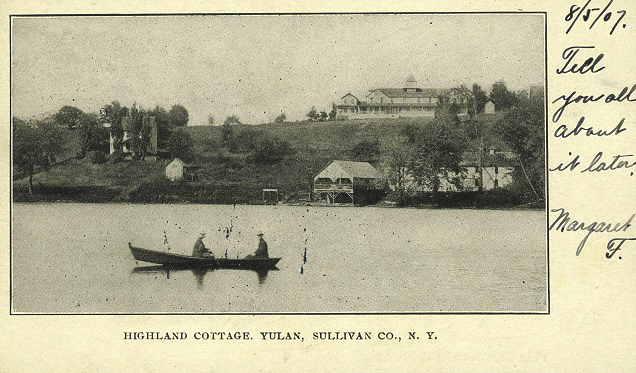 Highland Cottage in the distance, 1907.