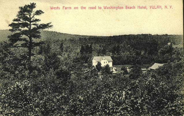 West's Farm on the road to Washington Beach Hotel, Yulan, 1907.
