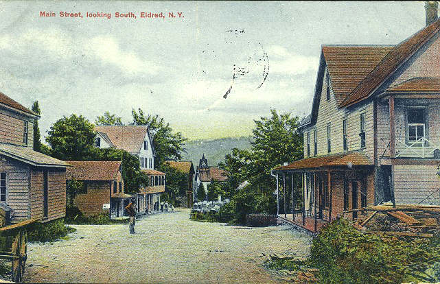1907 MainStreet, looking South, Eldred, NY. 