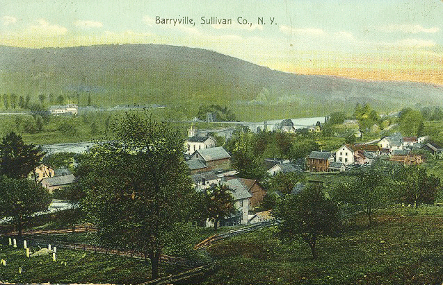 1910 scene of Barryville, NY.