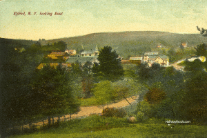 View of Halfway Brook (Eldred), looking East, 1910.
