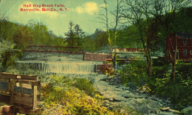 Halfway Brook Falls, Barryville, 1911.