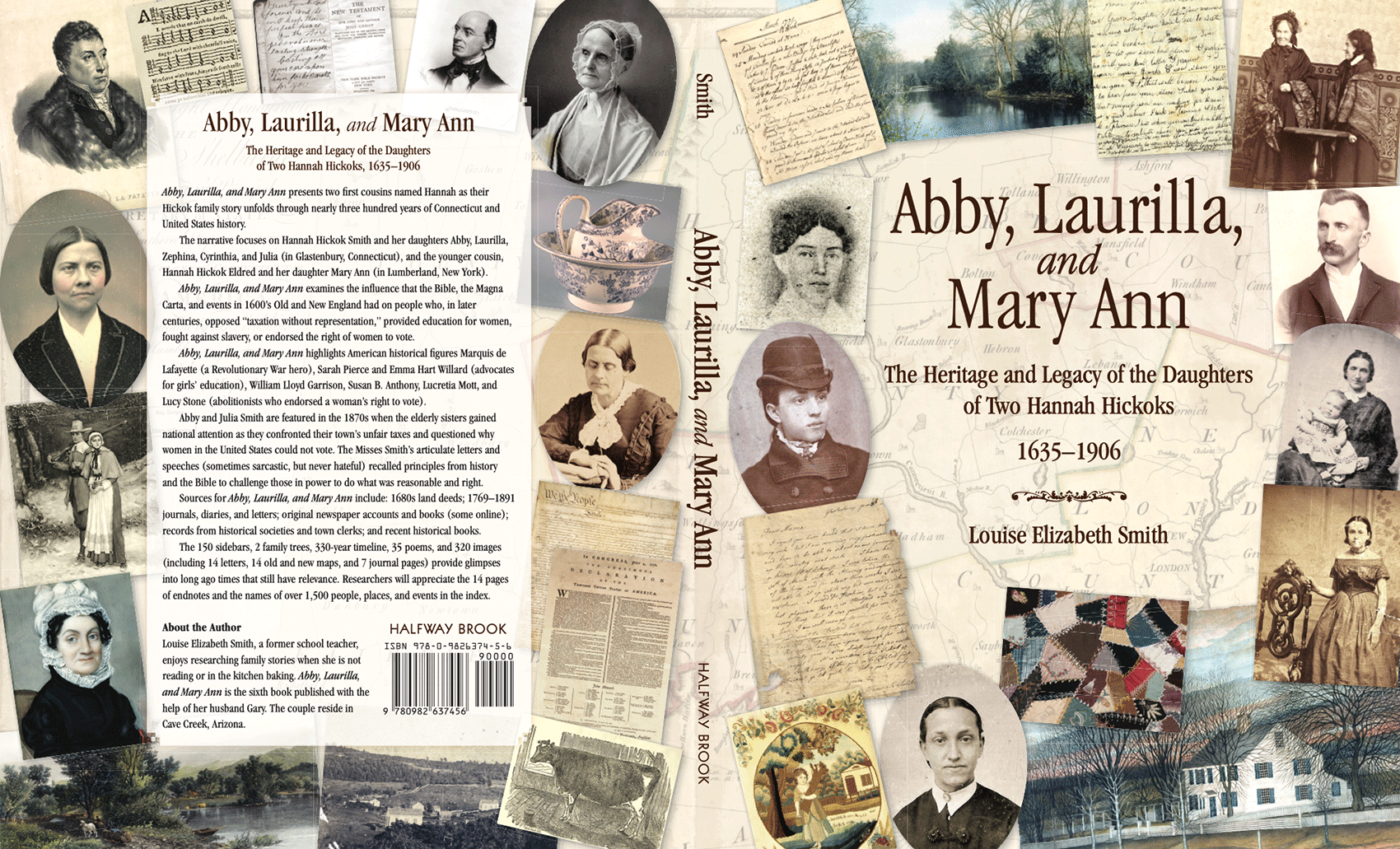 Cover of Abby, Laurilla, and Mary Ann, created by Gary Smith. (Click twice to enlarge the cover.)