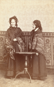 Abby Hadassah Smith and Julia Evelina Smith. Emily Howland photograph album, p. 11: “The Smith sisters, Glastonbury, Conn., 1877.” Library of Congress Prints and Photographs Division: 2018645010.