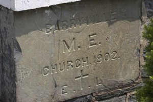 1902 Cornerstone of the Barryville Methodist Church. Photo: Gary Smith.