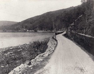 The Canal along the Delaware River at Pond Eddy. Photo courtesy of Minisink Valley Historical Society.