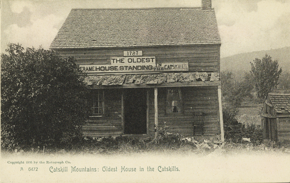 Oldest house in New York State Catskill Mountains, 1905. Photograph. LOC: 2025671584.