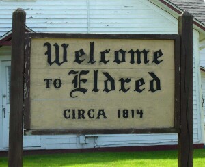 Welcome to Eldred (at one time called Halfway Brook) circa 1814. Photo courtesy of  CBL.