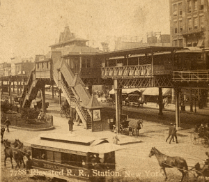 Elevated R. R. Station, NY. William H. Rau, 1870–1920. LOC: 2017660809.