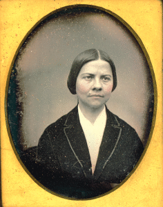 Lucy Stone, daguerreotype, 1840 to1860. Library of Congress Prints and Photographs Division: 54136.