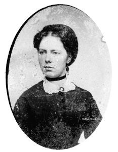 Maria Myers before she married  in 1874. "Where is  Maria Myers, and all of the schollars that came to school last winter?"