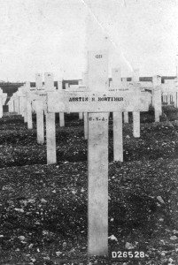  McKinley Austin’s grave marker at the Meuse-Argonne Cemetery in France, in Austin Collection.