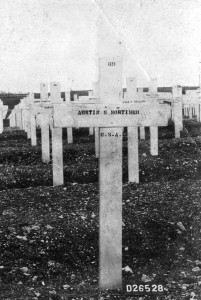 Mortimer McKinley Austin cross in France where he died.