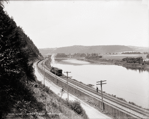 Erie RR at Susquehanna River and Owego, NY.