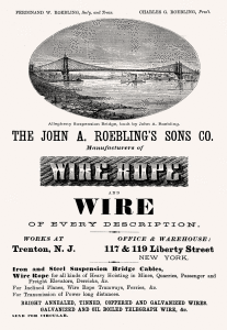 Roebling Ad 1879.