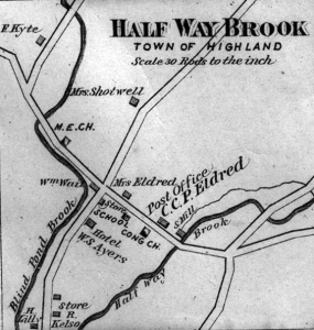 Halfway Brook, Beers Map, 1870.