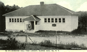 Sunshine Hall Free Library built around 1920 courtesy of the Sunshine Hall Free Library.